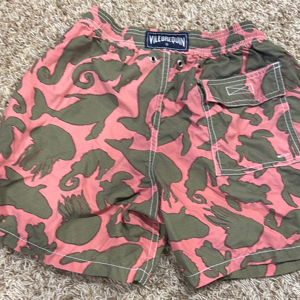 Vilebrequin Pink and Green Swim Shorts